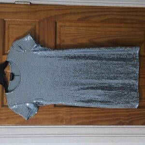 Bebe Size Small light blue sparkly dress